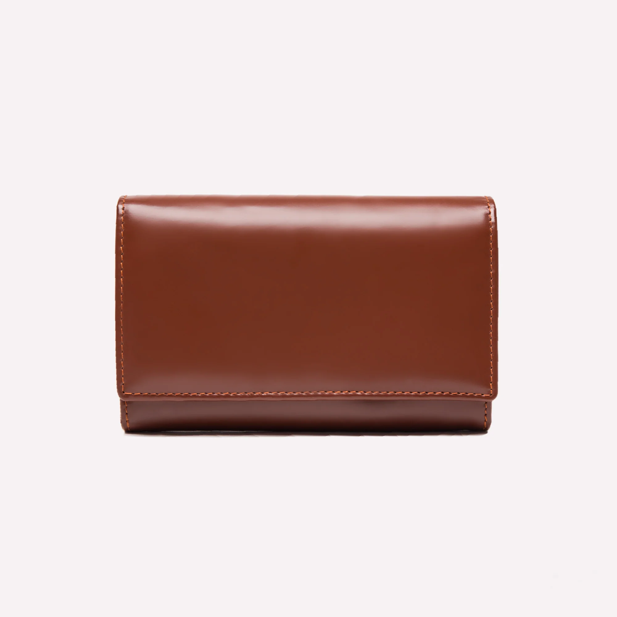 Bridle Hide Midi Flap-Over Purse - Image 4