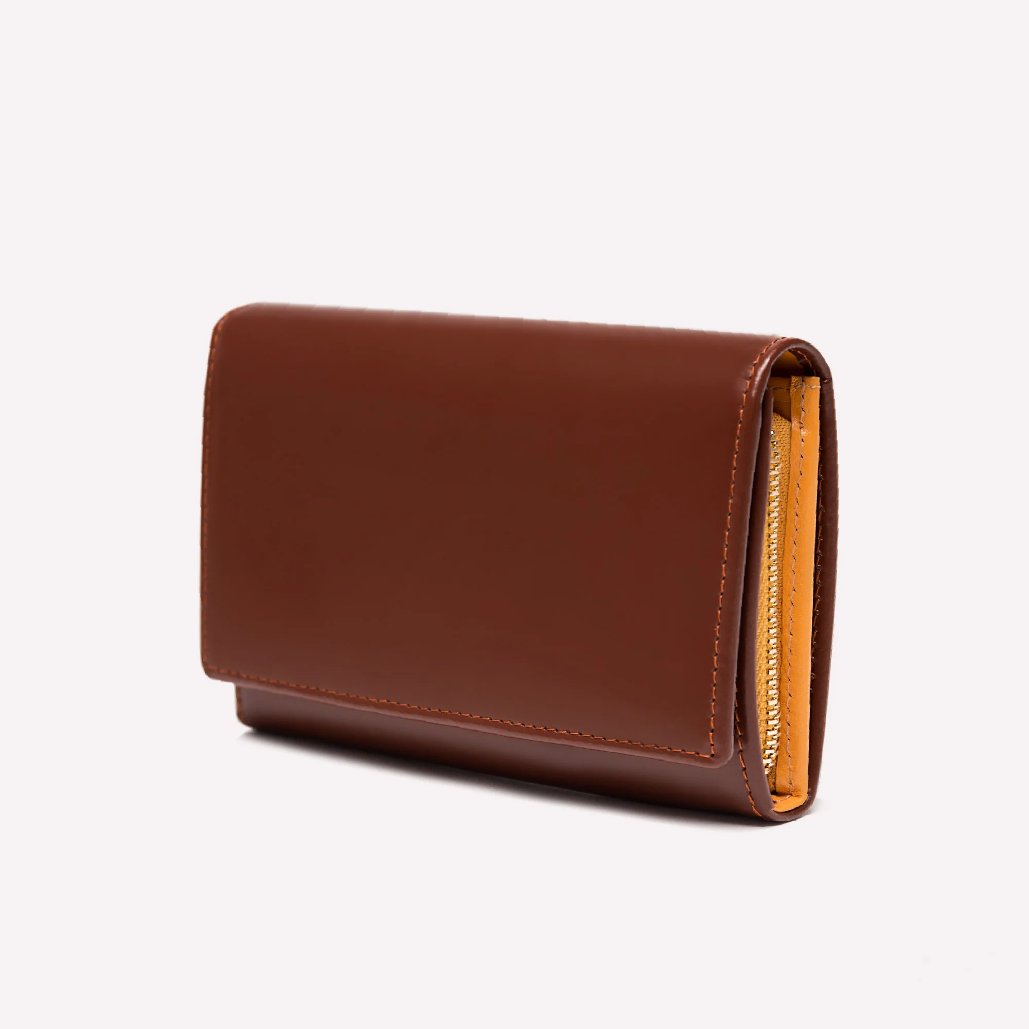 Bridle Hide Midi Flap-Over Purse - Image 5