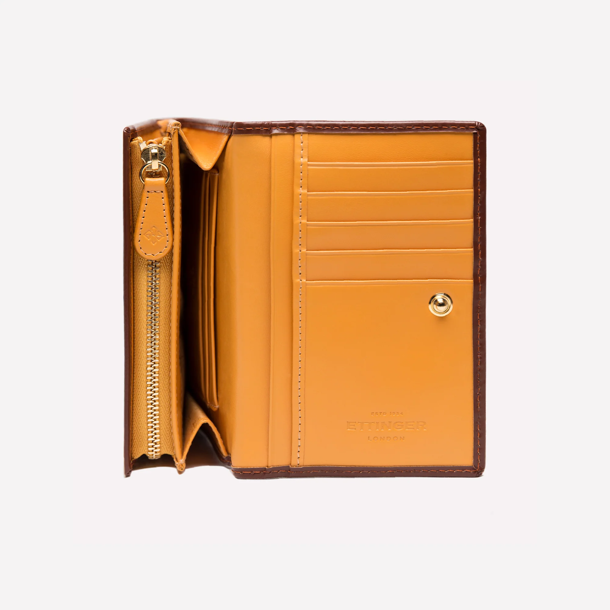 Bridle Hide Midi Flap-Over Purse - Image 6