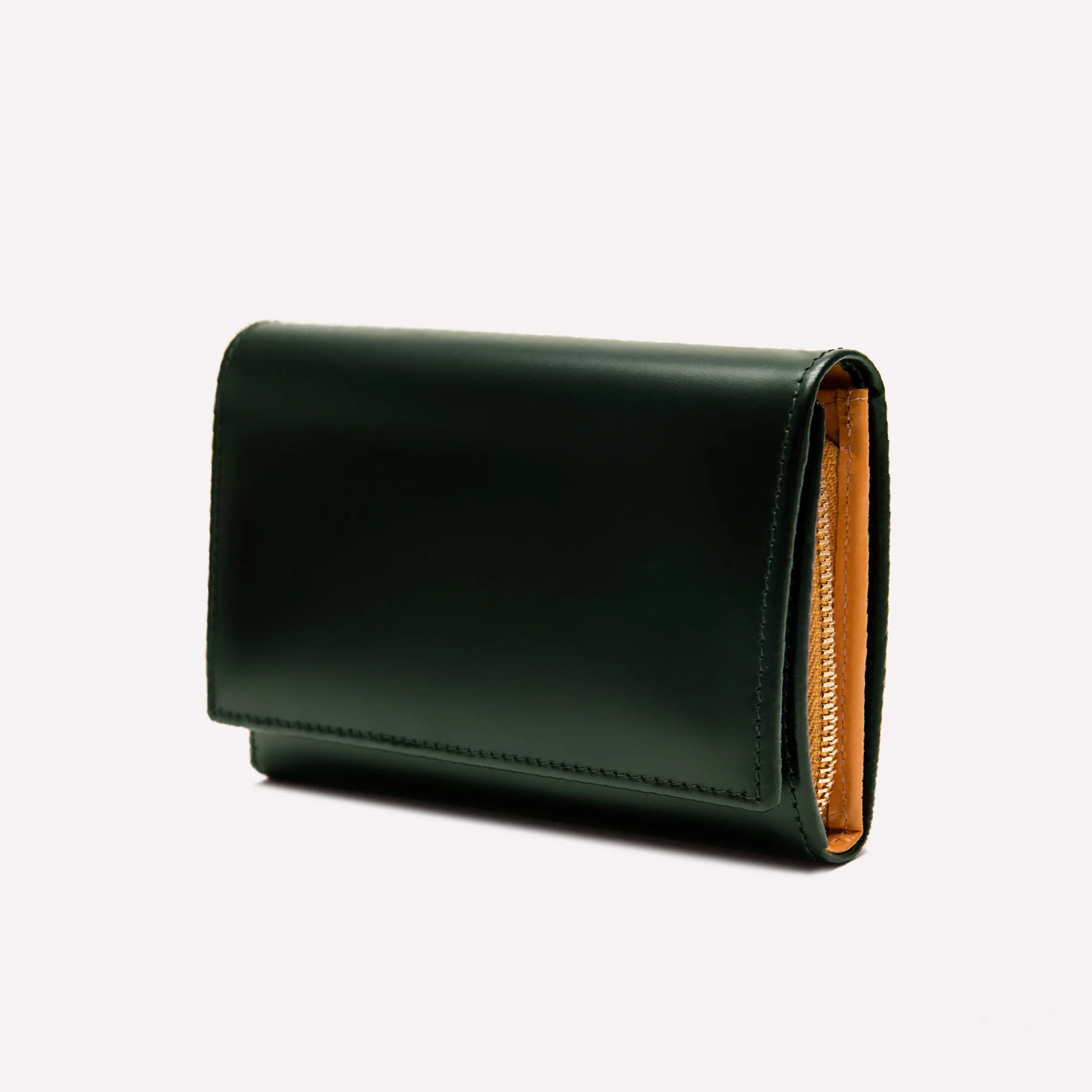 Bridle Hide Midi Flap-Over Purse - Image 8