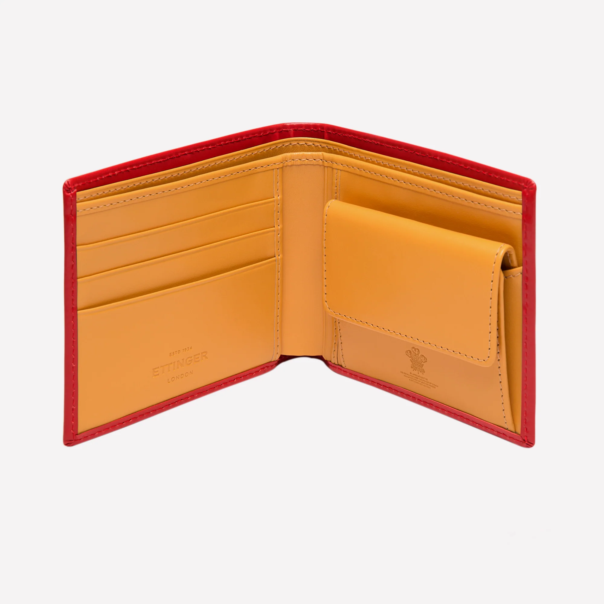Bridle Hide Billfold Wallet with 3 C/C and Purse - Image 16