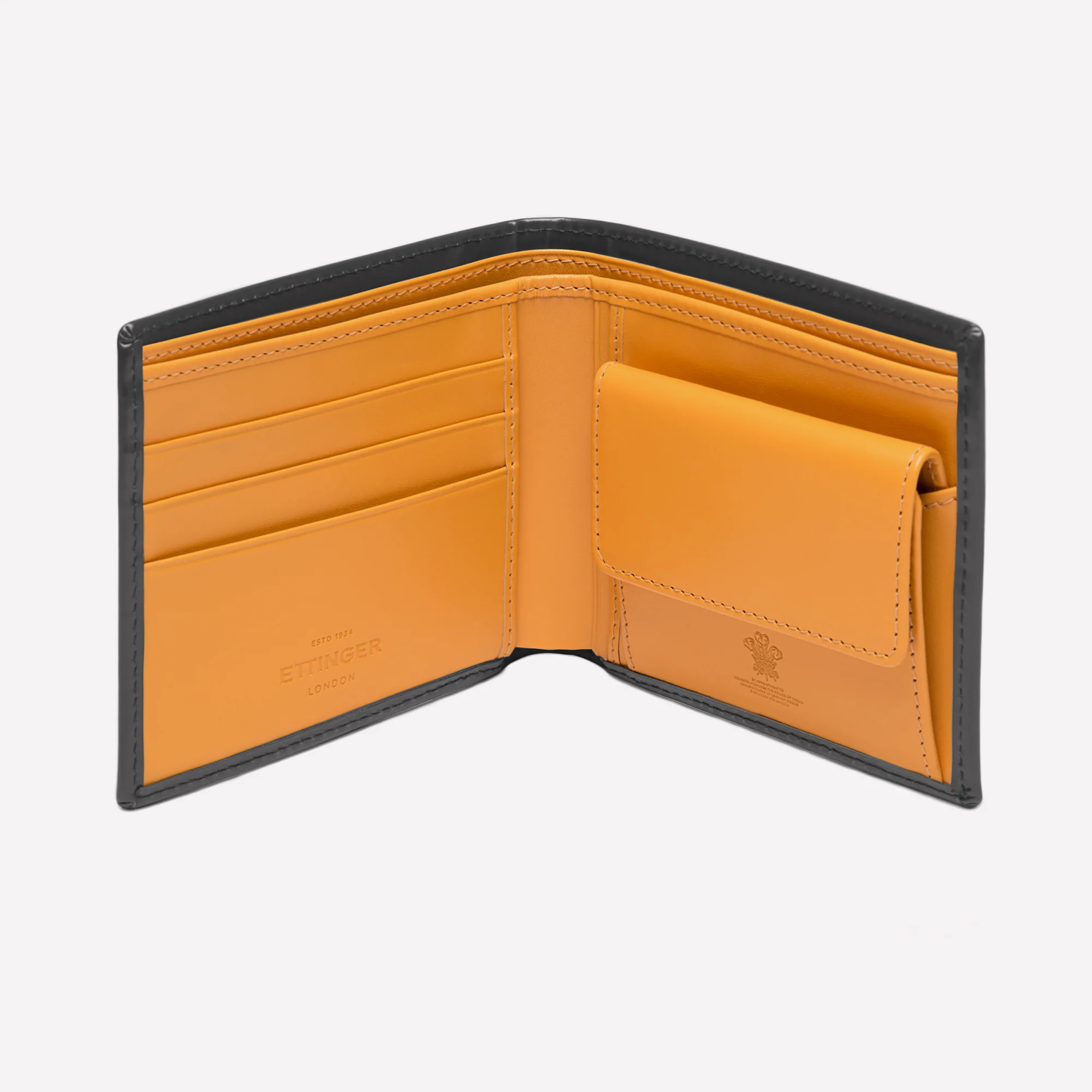 Bridle Hide Billfold Wallet with 3 C/C and Purse - Image 25