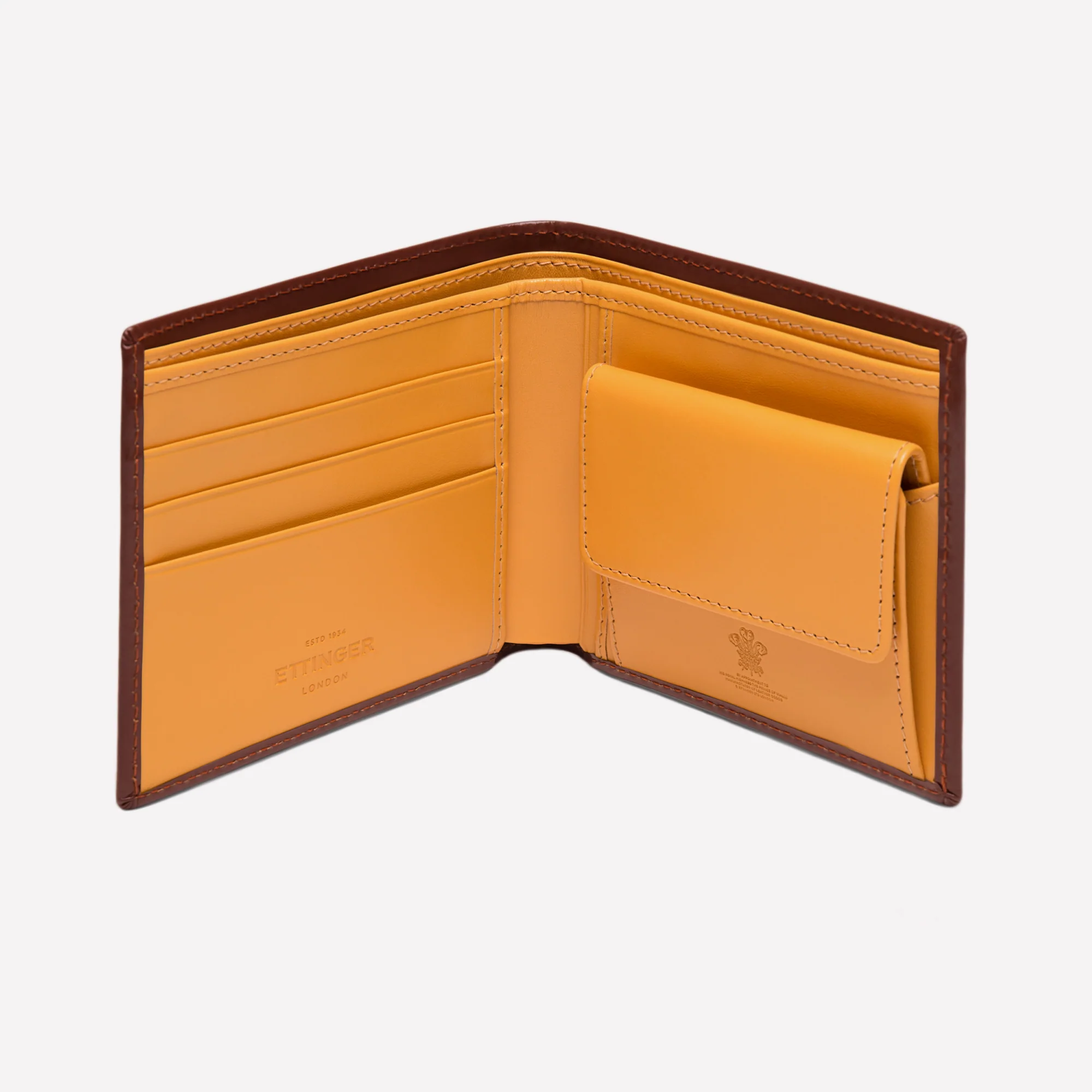 Bridle Hide Billfold Wallet with 3 C/C and Purse - Image 3