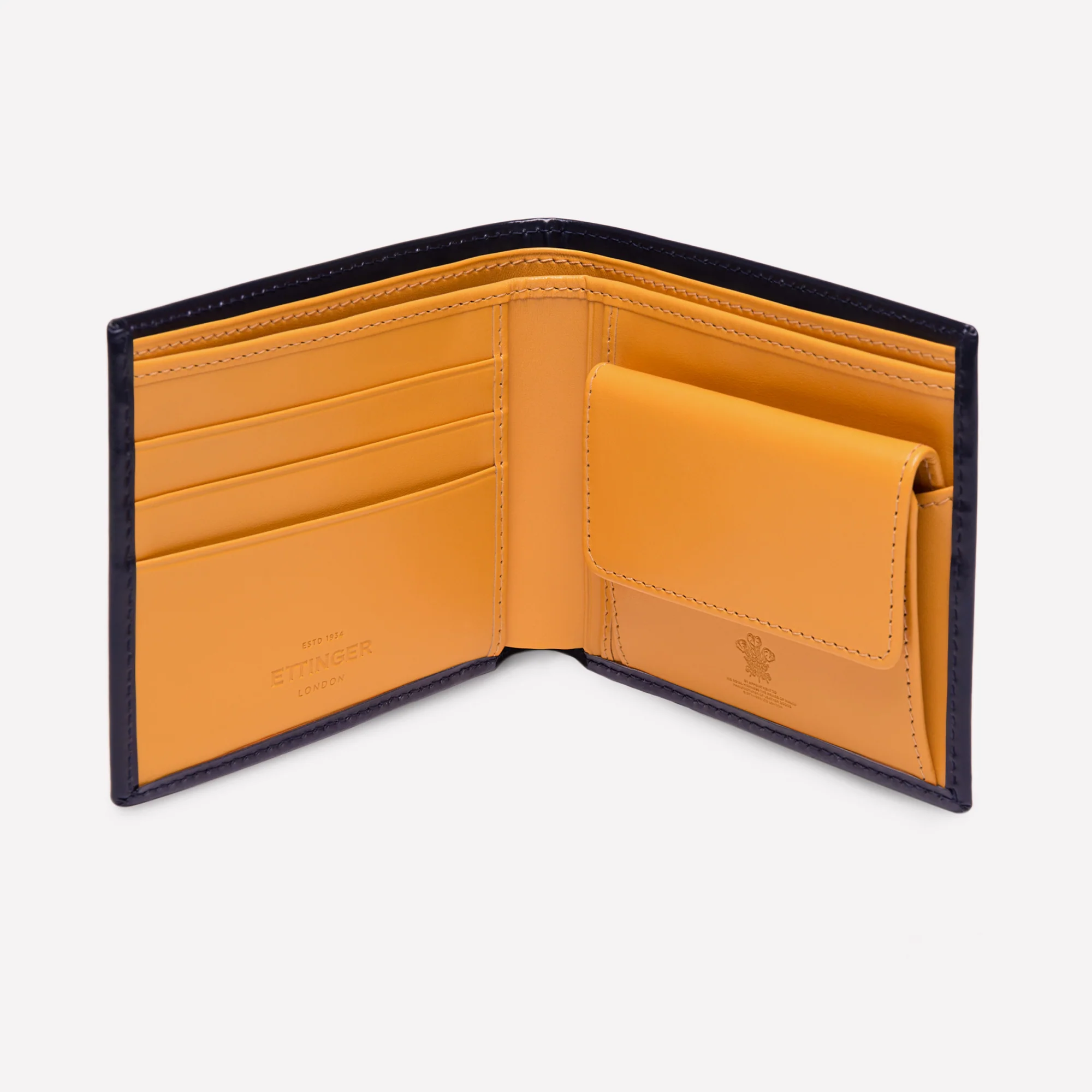 Bridle Hide Billfold Wallet with 3 C/C and Purse - Image 9