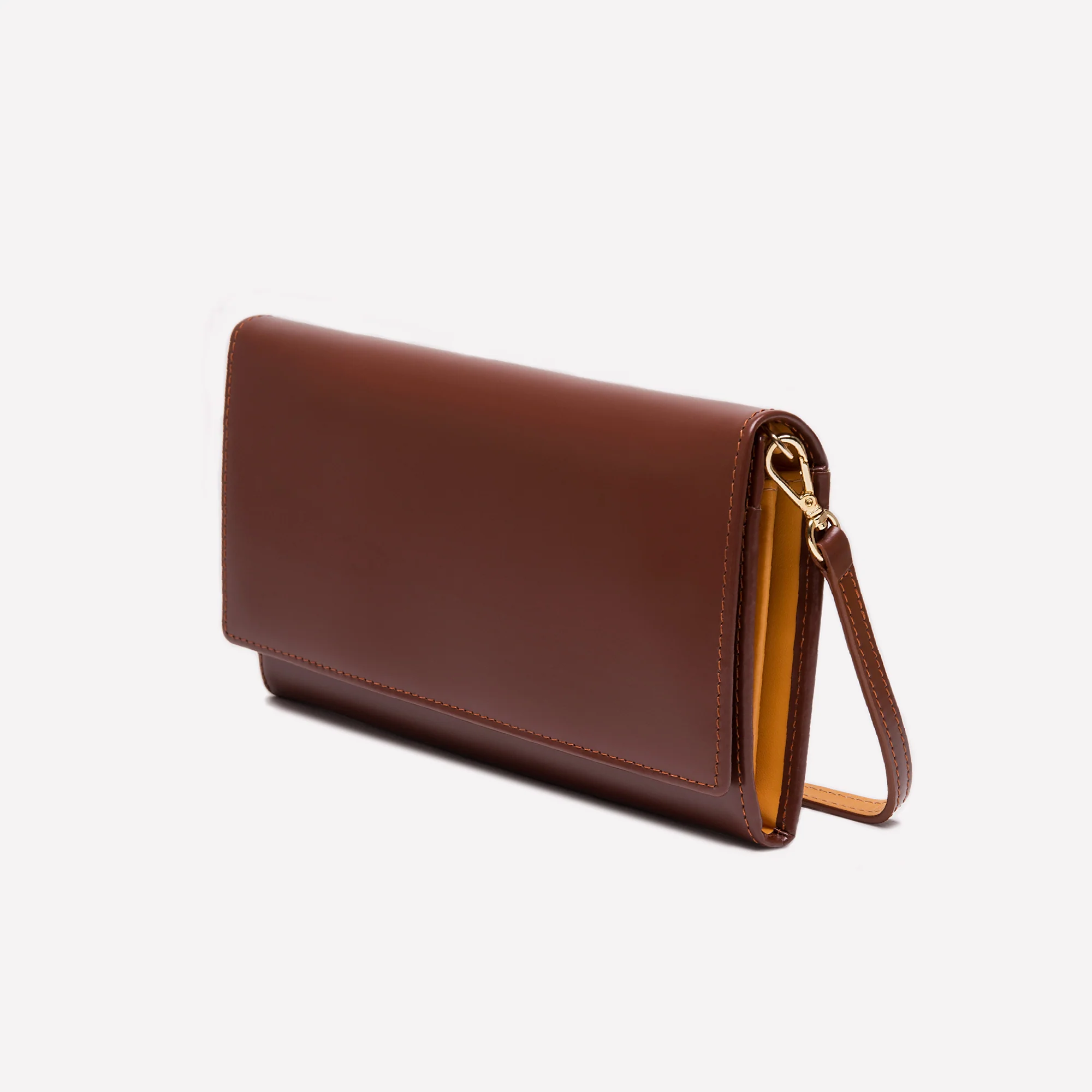 Bridle Hide Large Flap-Over Purse - Image 10