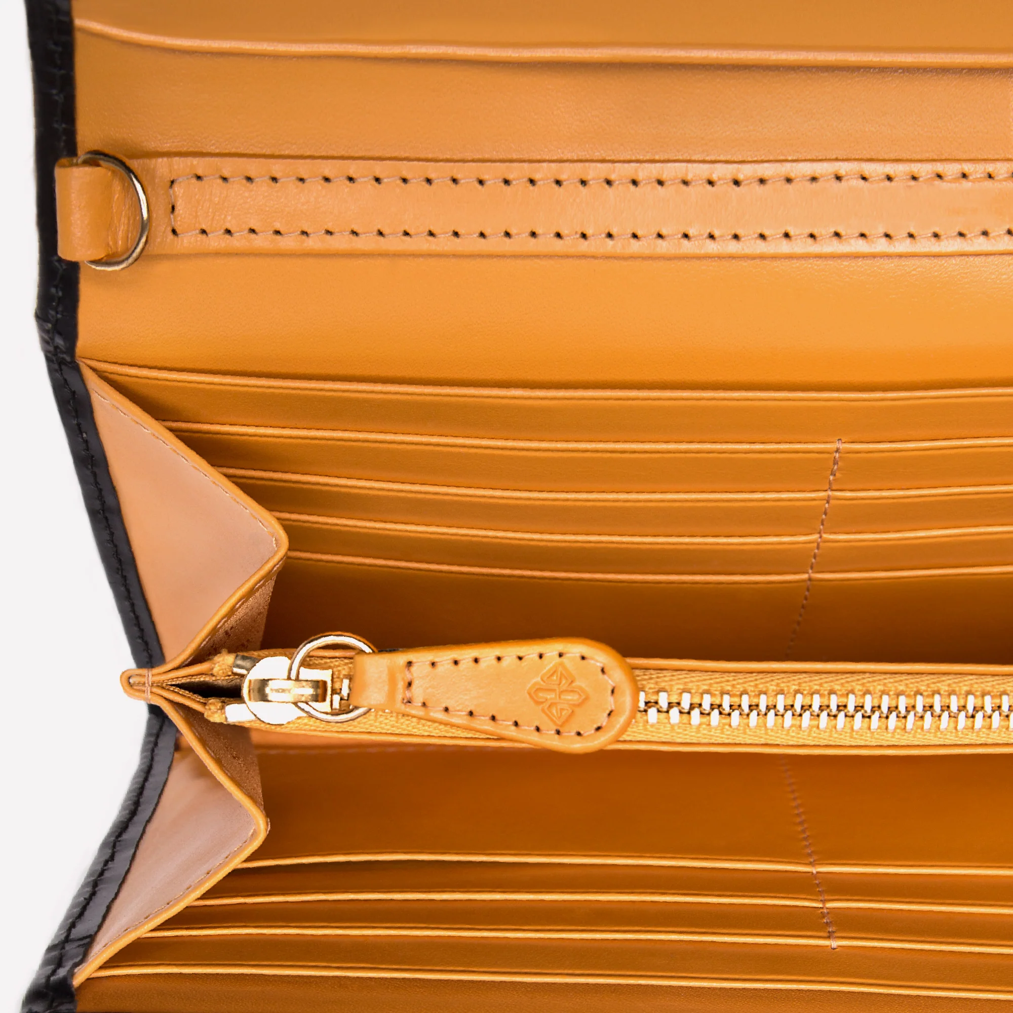 Bridle Hide Large Flap-Over Purse - Image 16
