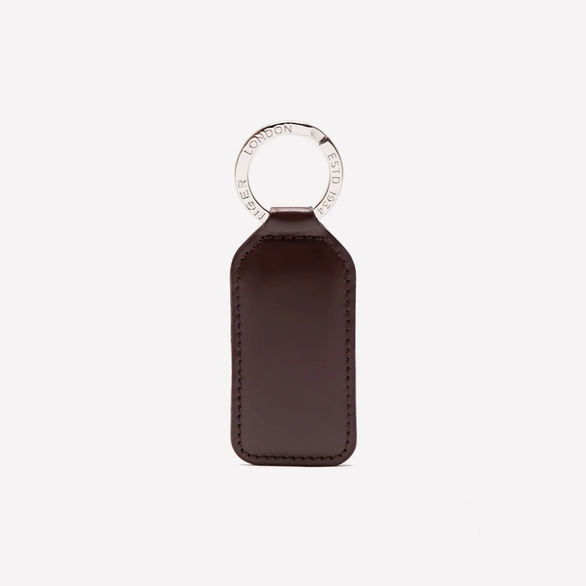 Bridle Hide Rectangular Key Ring - Image 14
