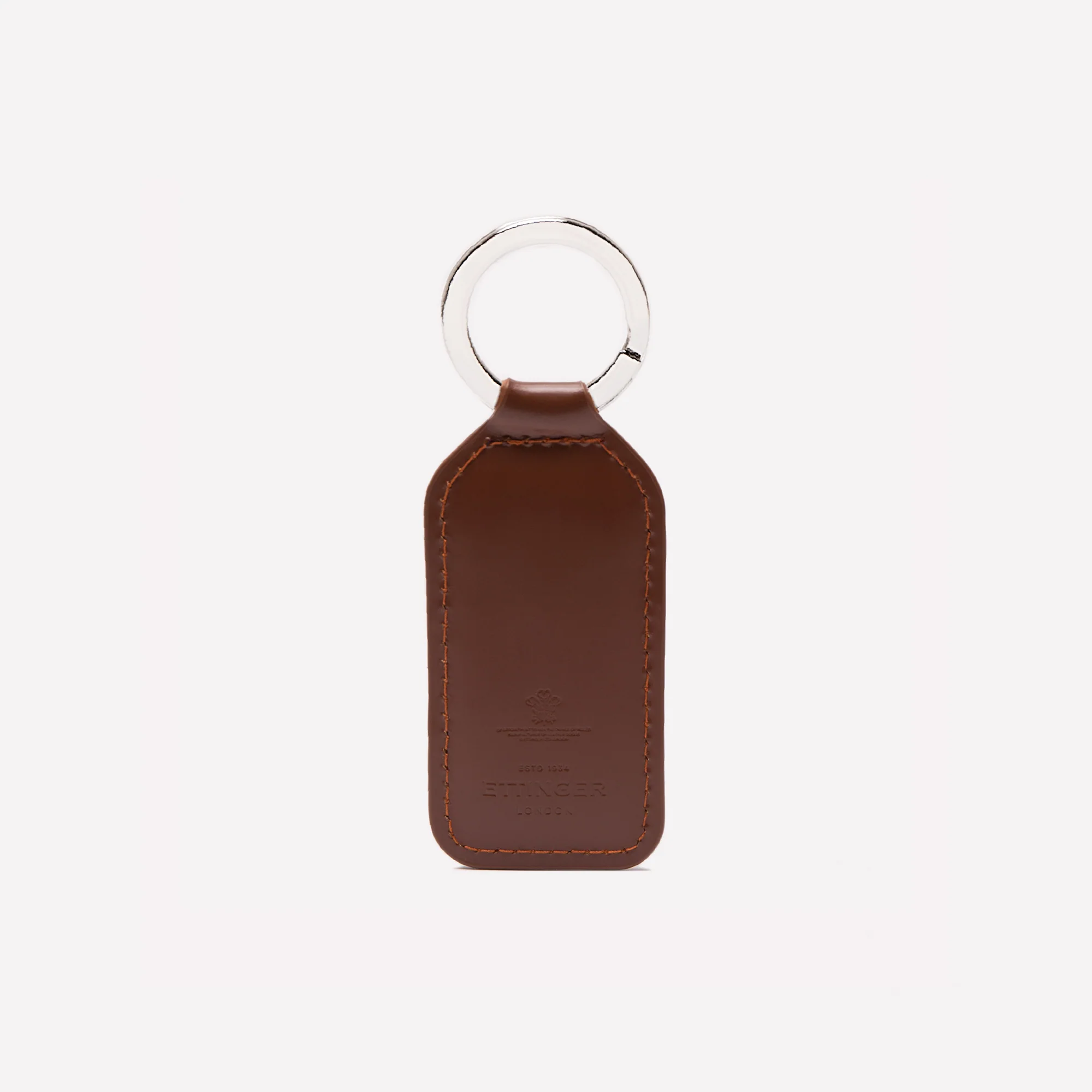 Bridle Hide Rectangular Key Ring - Image 6