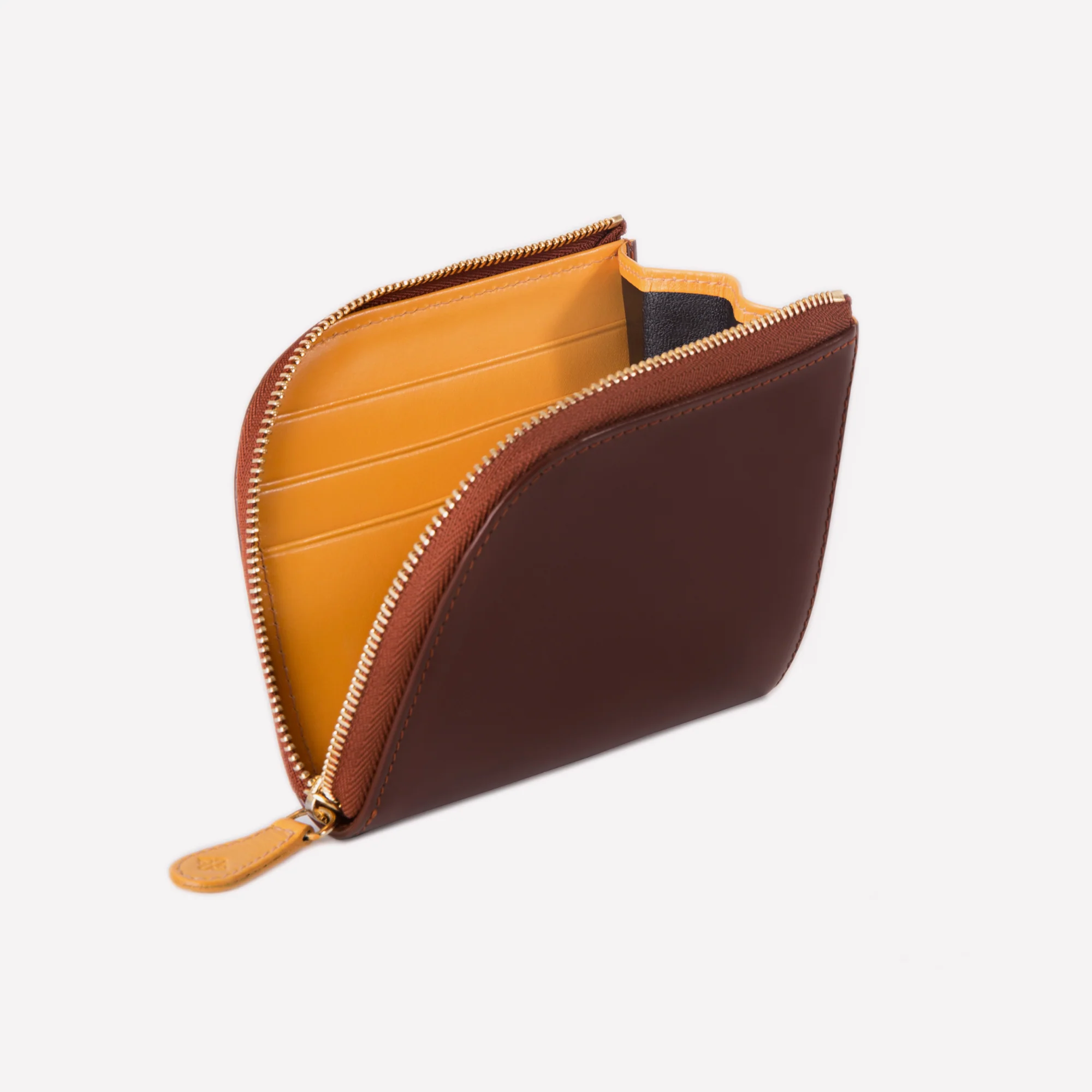 Bridle Hide Zipped Curved Wallet with Key Strap - Image 18