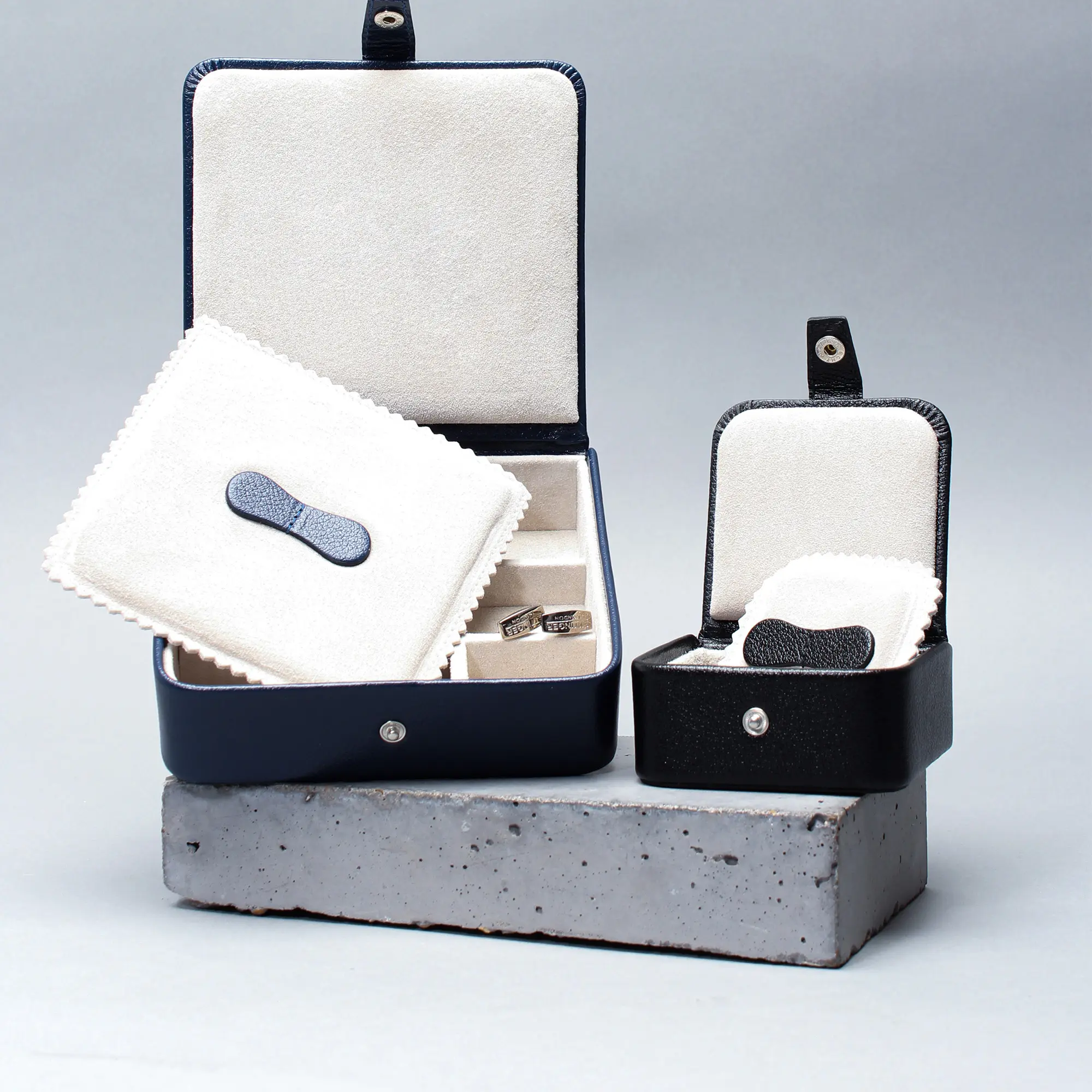 Capra Ecru Large Jewellery / Cufflink Box - Image 12