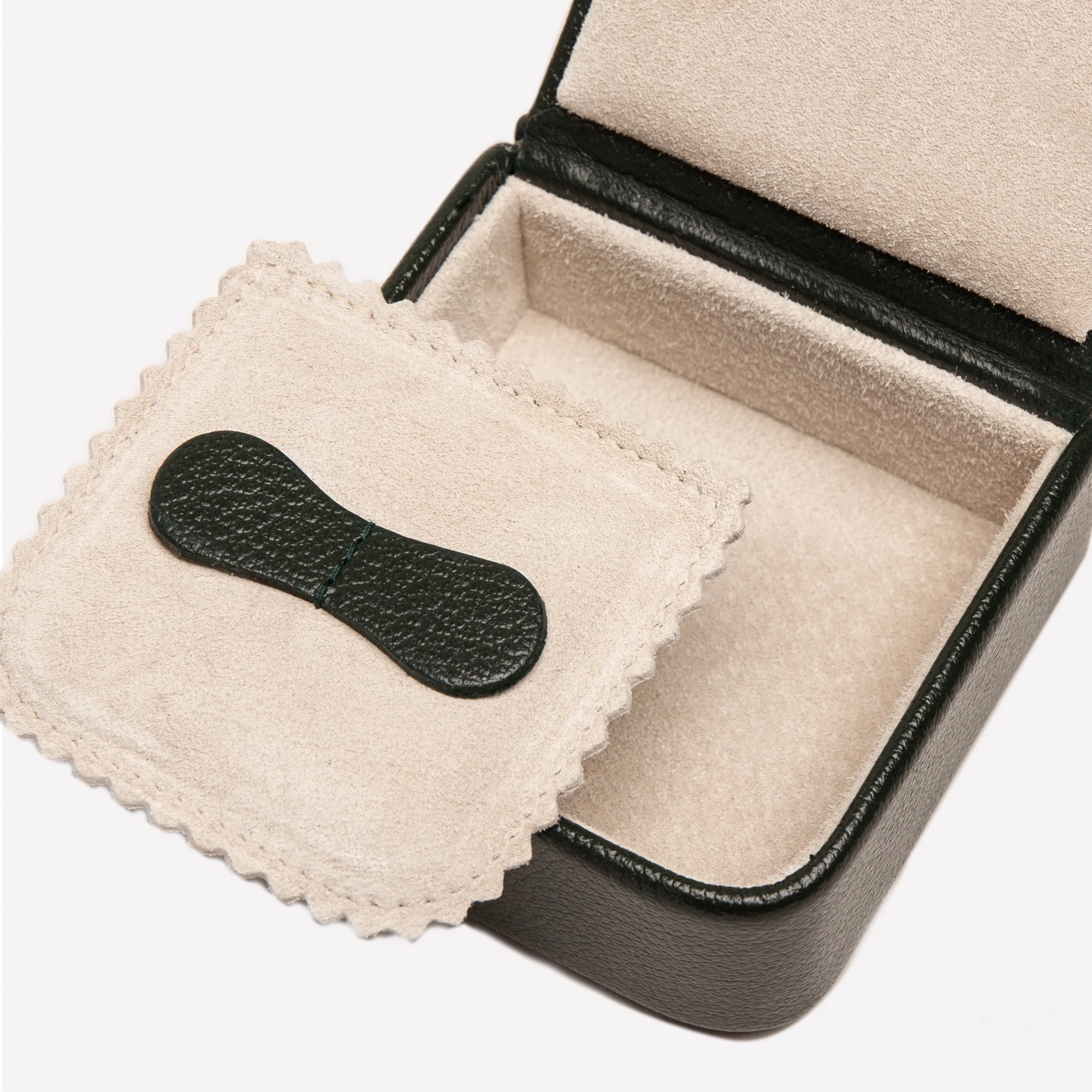 Capra Ecru Small Jewellery / Cufflink Box - Image 3