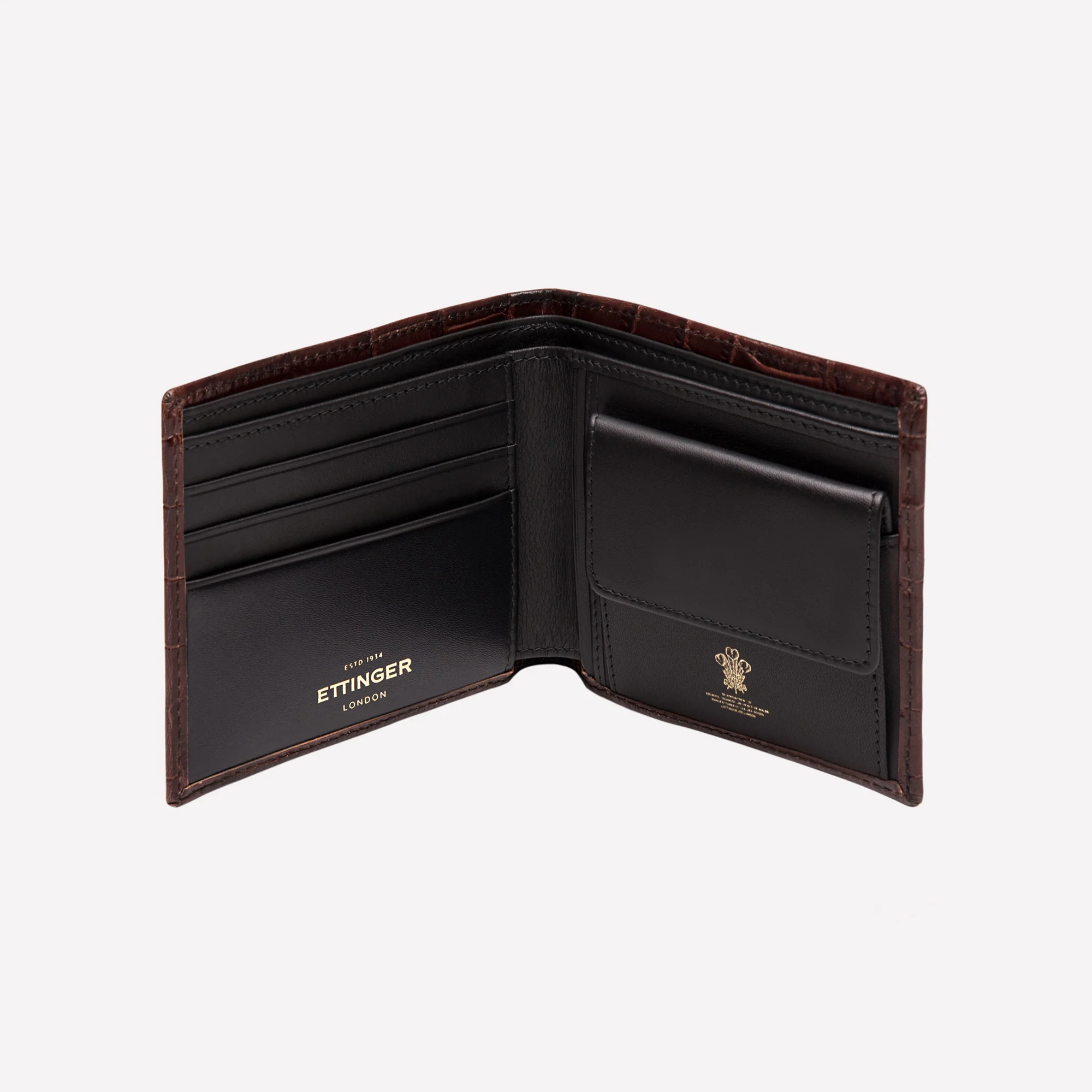 Croco Billfold with 3 C/C & Coin Purse - Image 3