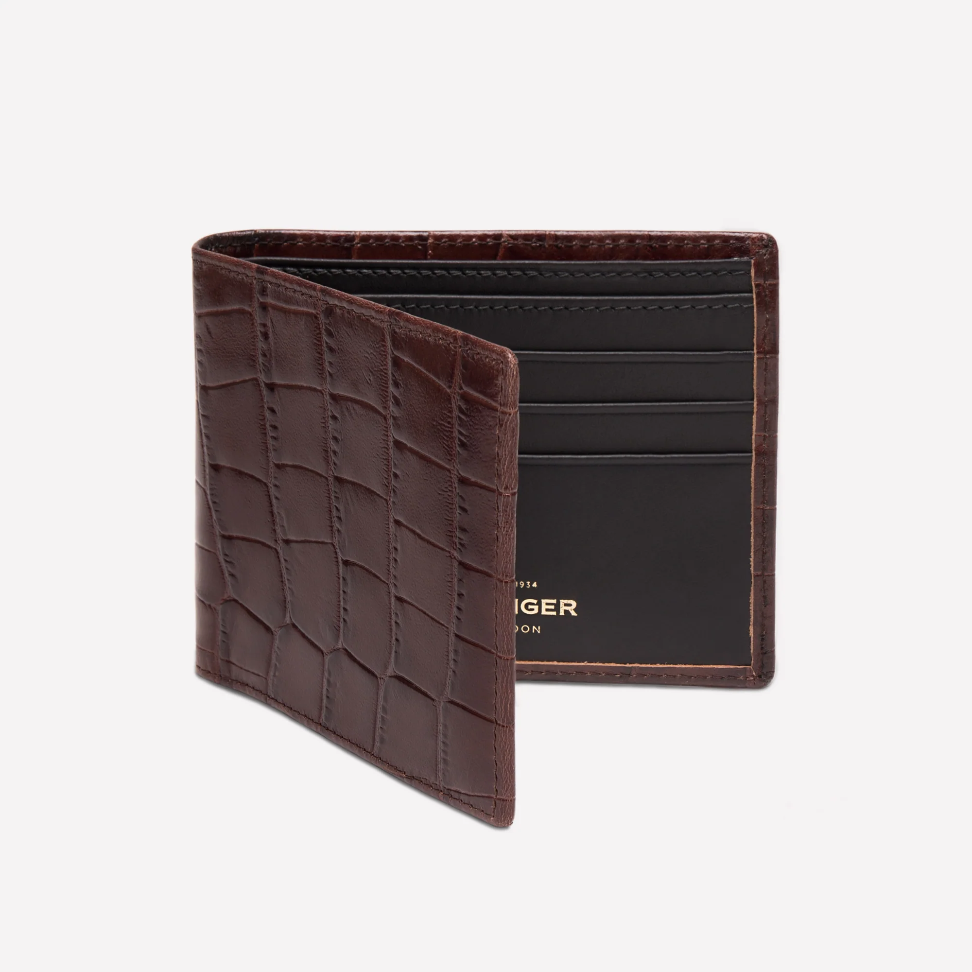 Croco Billfold Wallet with 6 C/C - Image 6