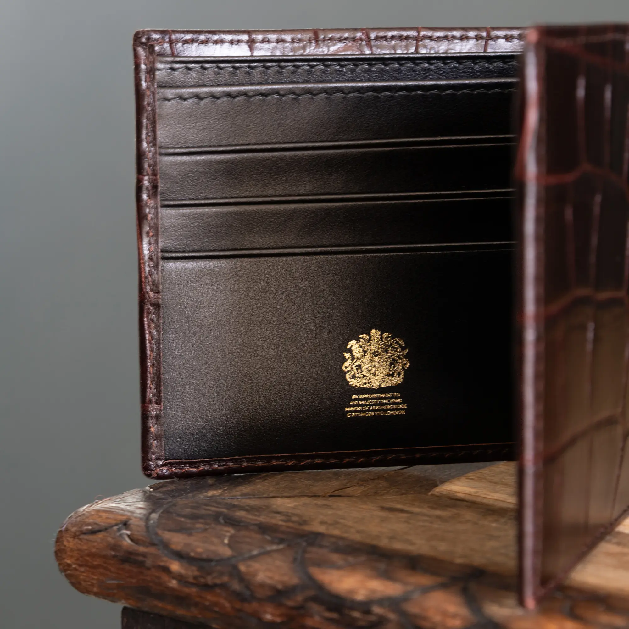 Croco Billfold Wallet with 6 C/C - Image 8