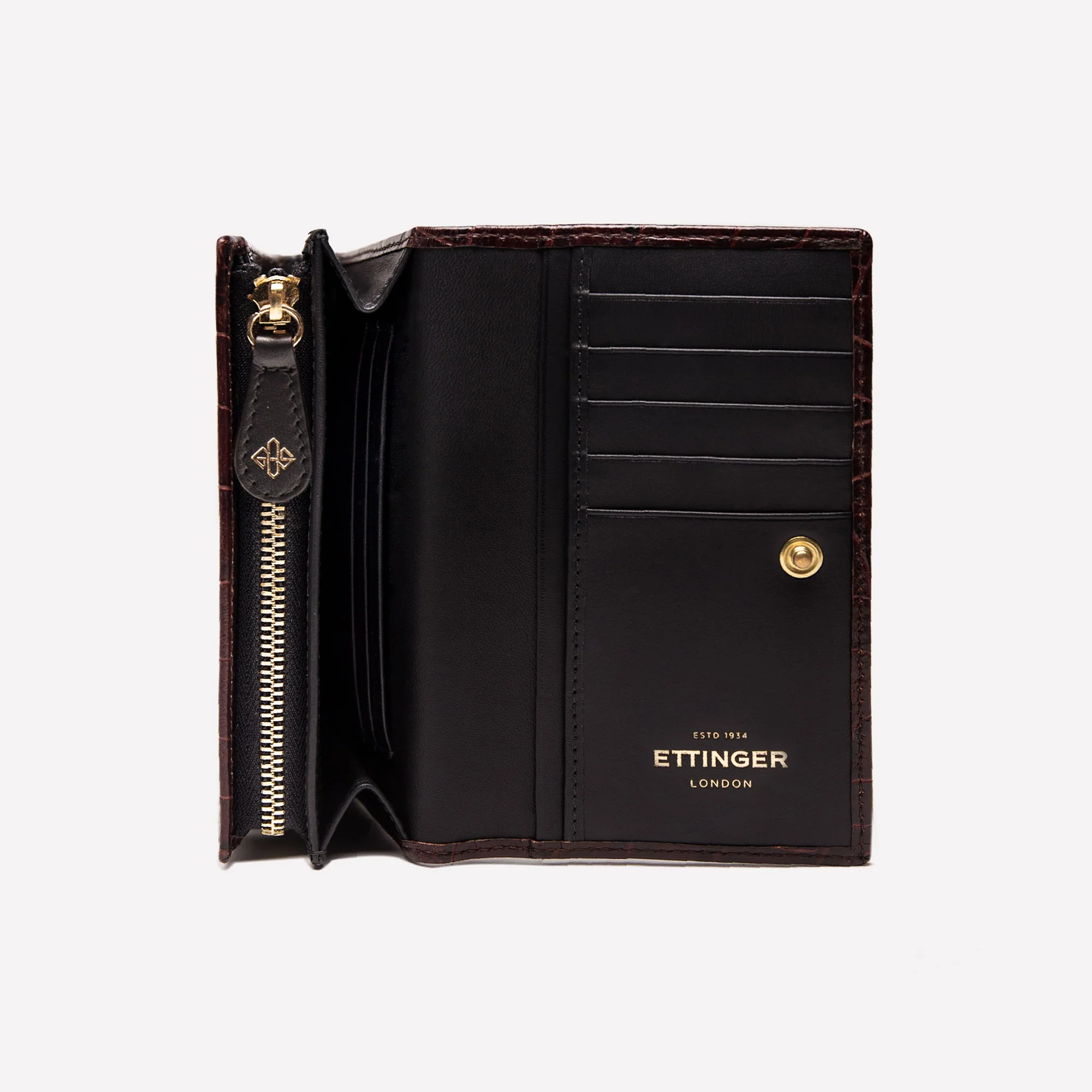 Croco Midi Flap-Over Purse - Image 3