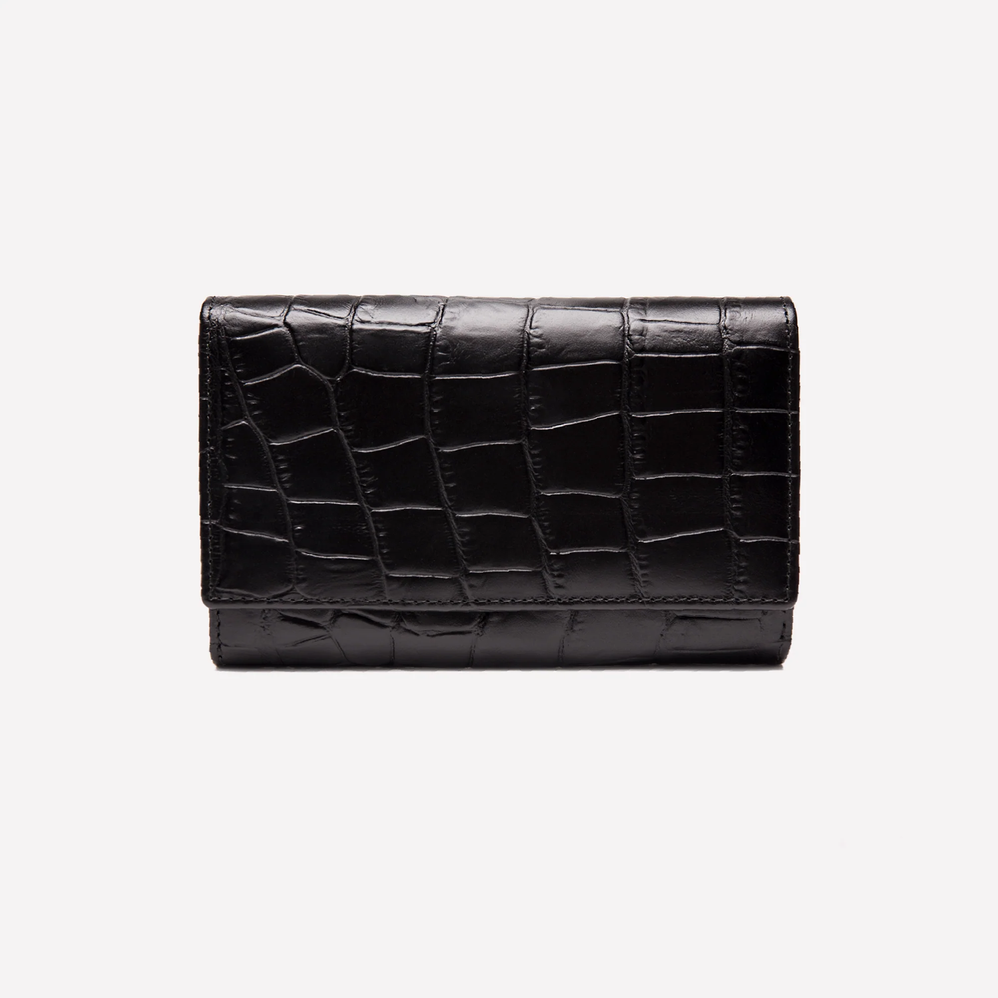 Croco Midi Flap-Over Purse - Image 4