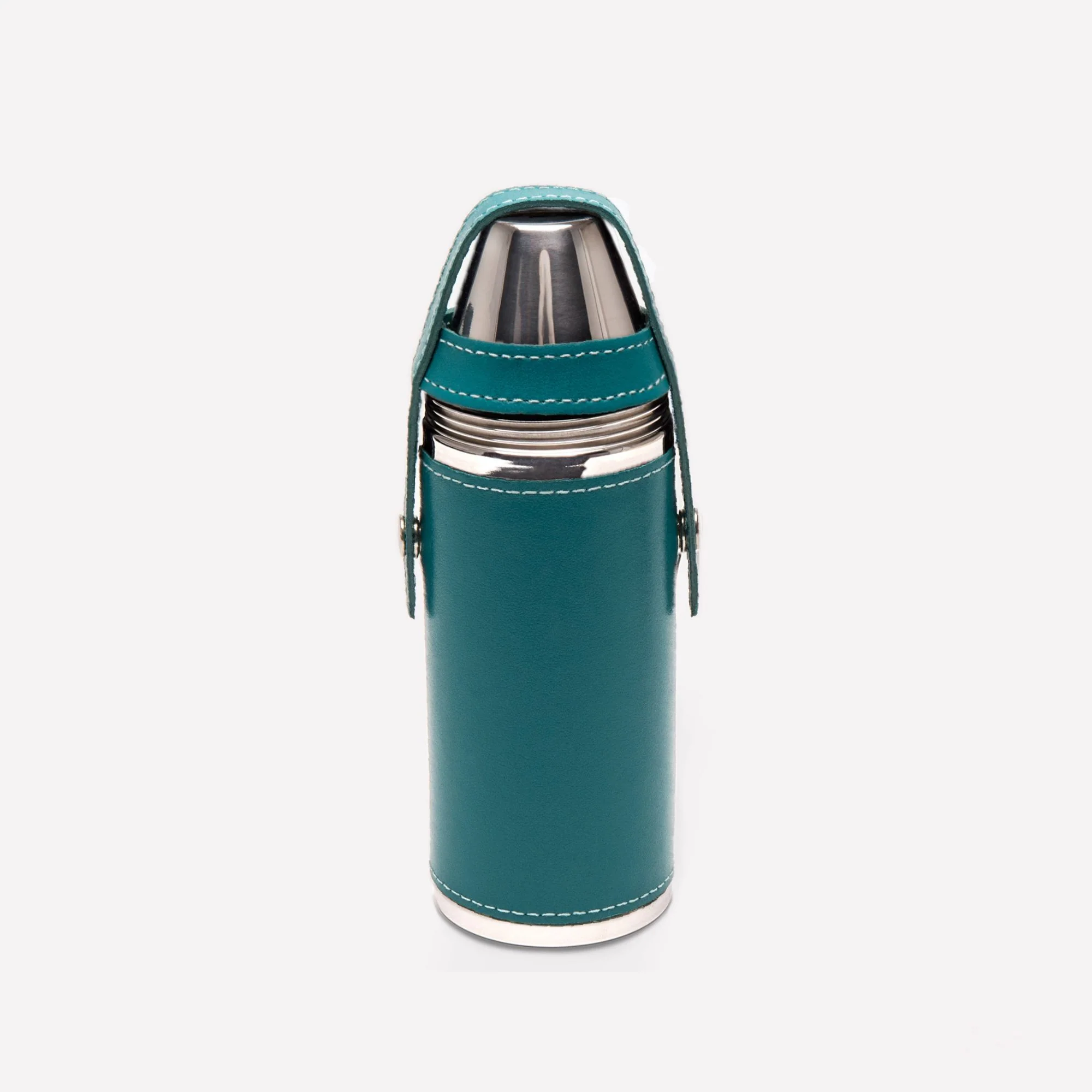 Sterling 8oz Hunter Flask with 4 Cups